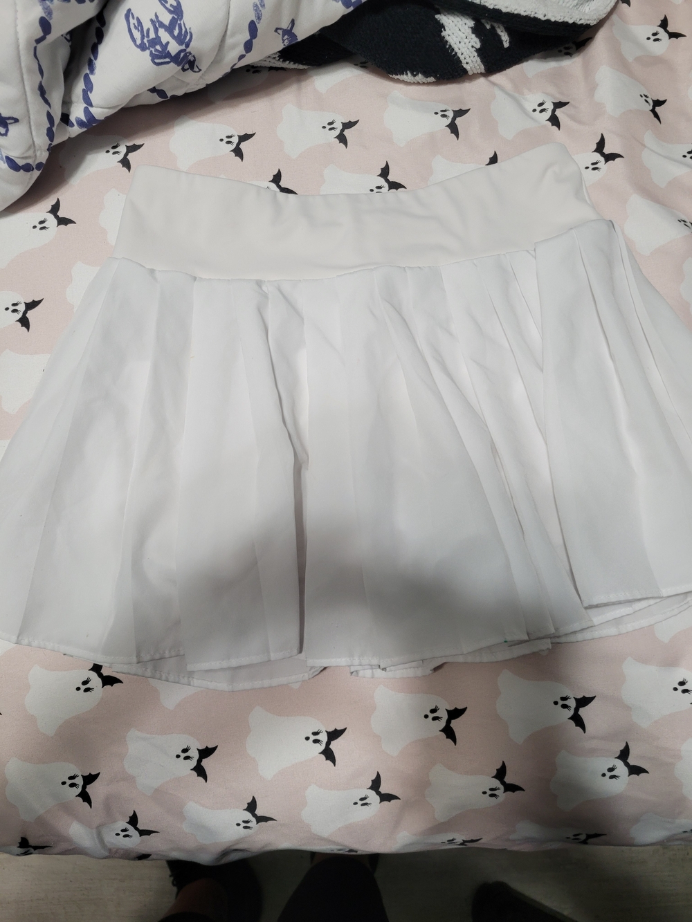Old Navy White Girls Pleated Skort